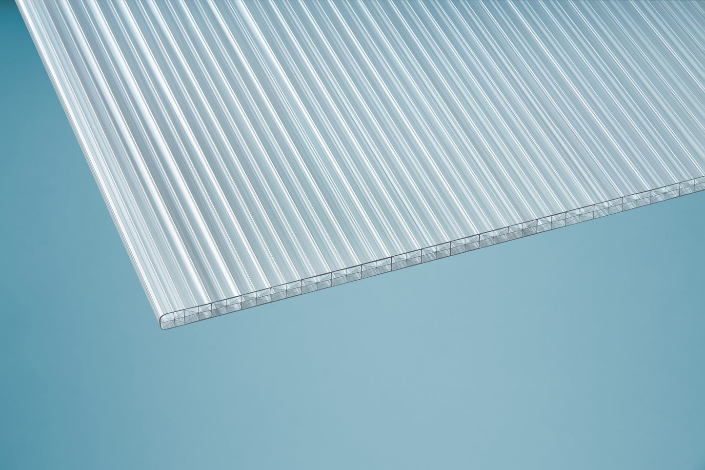 Polycarbonat Doppelstegplatten 16 mm X-Struktur klar/farblos - HomeSystems-Bauelemente
