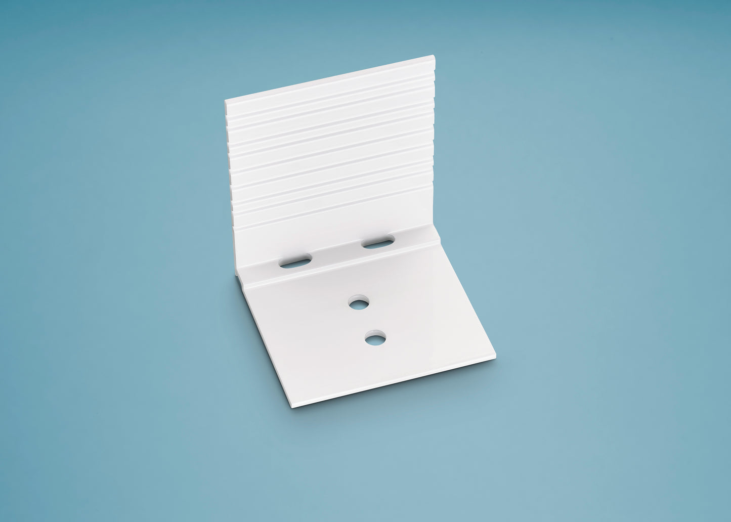 Abschluss- und Haltewinkel Aluminium pressblank & weiss für 10mm-16mm Platten - HomeSystems-Bauelemente