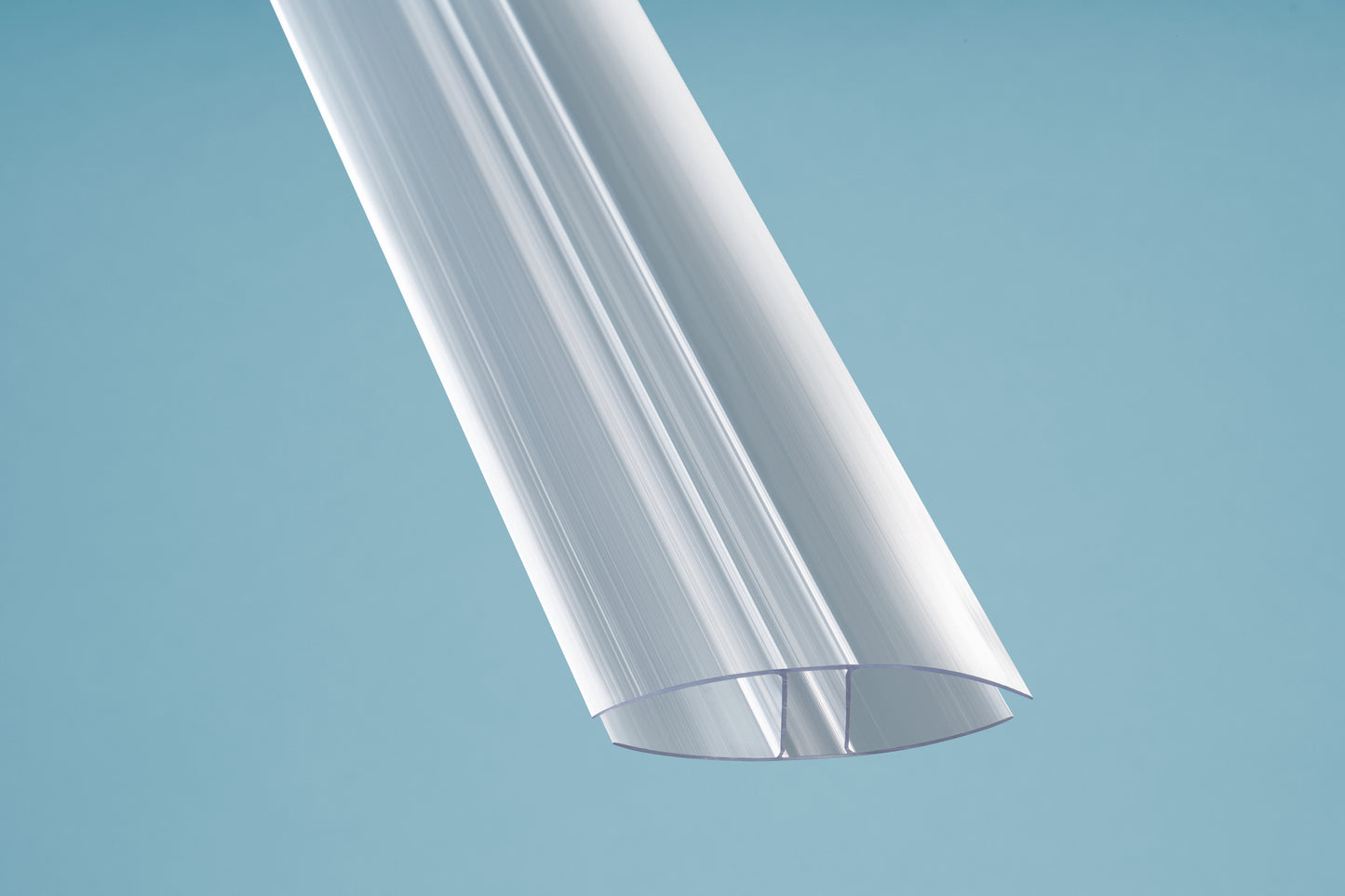 H-Profil 6mm – 16mm transparent aus Polycarbonat - HomeSystems-Bauelemente