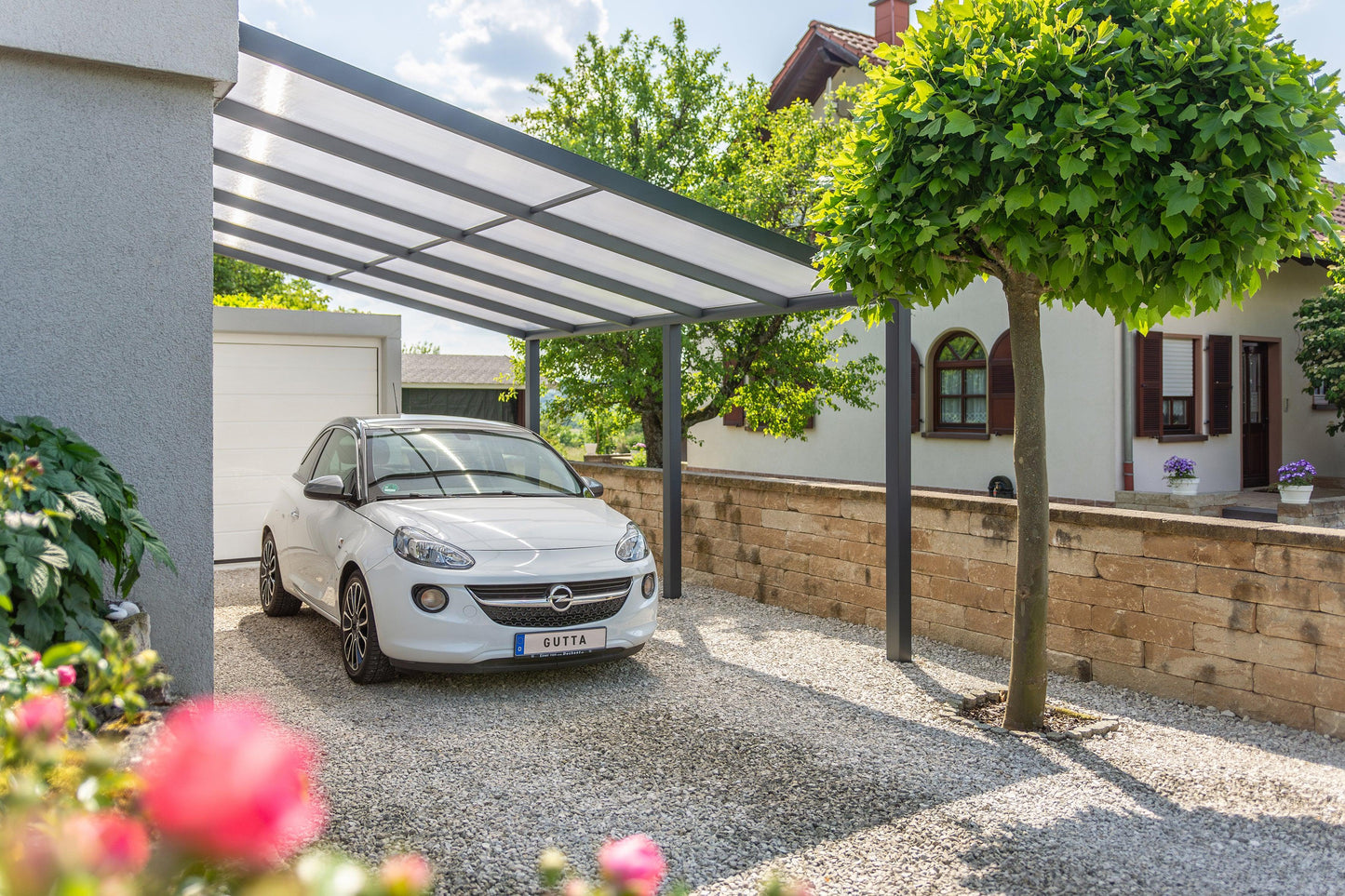 Terrassendach Plus 4 Meter Dachtiefe - HomeSystems-Bauelemente