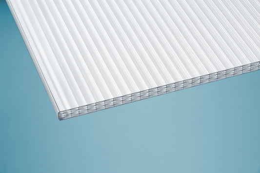 Polycarbonat Doppelstegplatte 25 mm weiss/opal SUNSTOP* - HomeSystems-Bauelemente