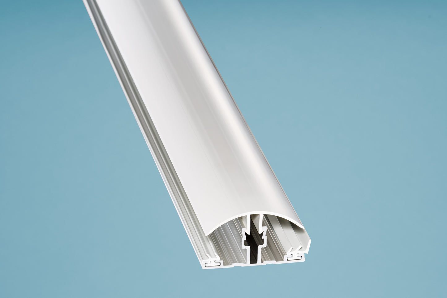 Alu/PVC Profil für 10 + 16mm Stegplatten pressblank/weiss - HomeSystems-Bauelemente