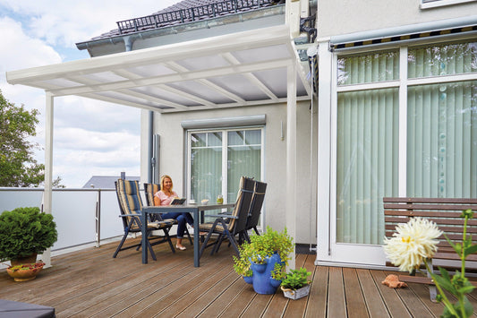 Standard Terrassendach 4 Meter Dachtiefe - HomeSystems-Bauelemente