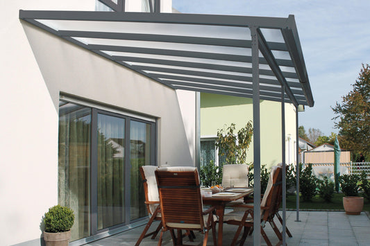 Standard Terrassendach 4 Meter Dachtiefe - HomeSystems-Bauelemente