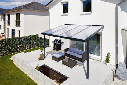 Deluxe Terrassendach 4 x 4 Polycarbonat 16mm - HomeSystems-Bauelemente