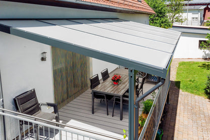 Deluxe Terrassendach 5 x 3 Polycarbonat 16mm - HomeSystems-Bauelemente