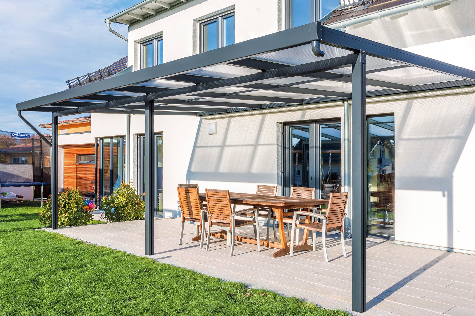 Deluxe Terrassendach 6 x 4 Acryl 16mm - HomeSystems-Bauelemente