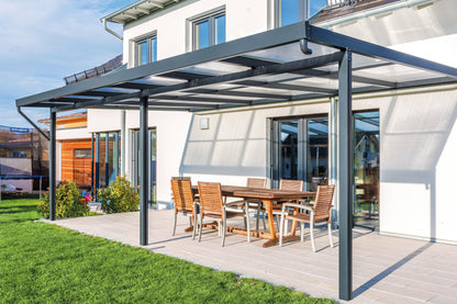 Deluxe Terrassendach 6 x 3 Polycarbonat 16mm - HomeSystems-Bauelemente