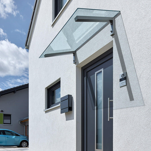 Pultvordach Bielefeld VSG-Glas 8mm - HomeSystems-Bauelemente